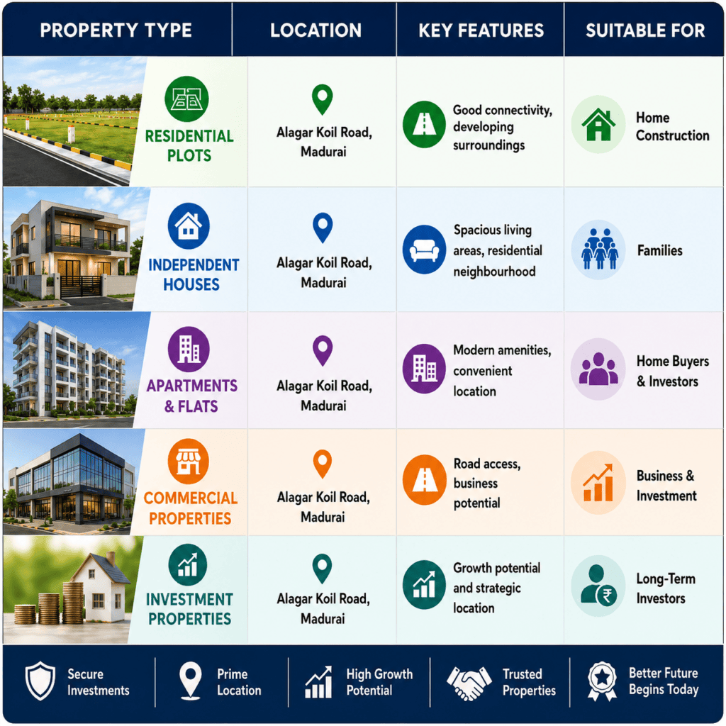 Property for Sale in Alagar Koil Road Madurai